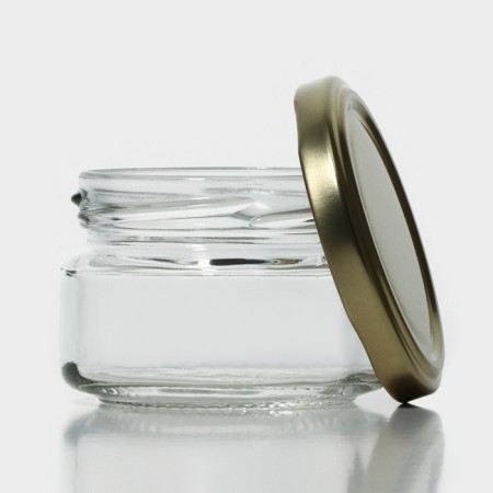 A set of glass cans with a conservation lid, TO-66 mm, for candles, 0.1 l, 6 pcs-2