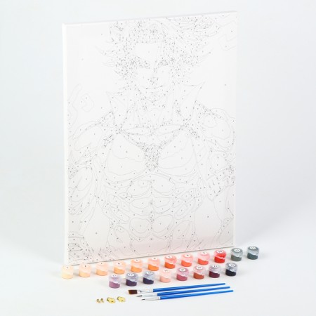 Picture on numbers with the subframe "Pooped Man", 30 x 40 cm-2