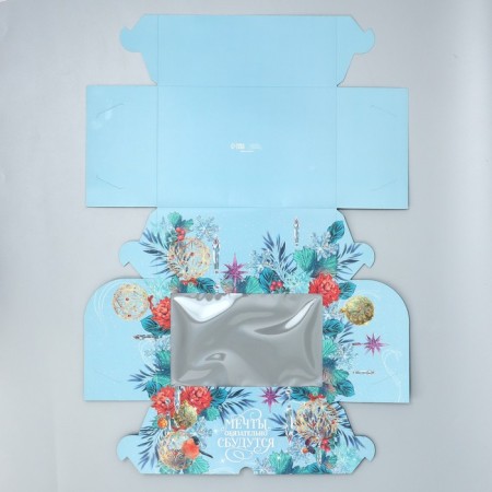 Folding Capcake box with bilateral application of “Dreams will come true”, 25 x 17 x 10 cm, New Year-6