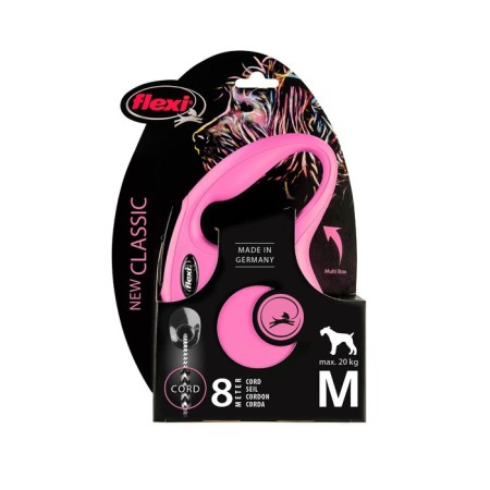 Roulette FLEXI New Classic M (up to 20 kg) 8 m cable, pink-1