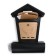 Mailbox, plastic, "elite", with a castle, black