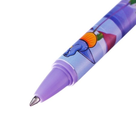 Gel pen 0.5 mm, with erased ink, blue, barcode on a piece, mix dinosaurs-3