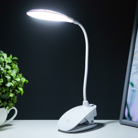 Lamp table sensor on the junction "NUVOOV" 3 modes LED 9W USB white 12.5x7x45.5cm Risalux 44250-2