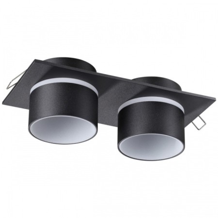 Lamp built -in Novotech. Lirio, 9W, GU10, 60x182x92 mm, black color