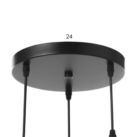 Economic light "Fiori" 3x40W E27 Black-gold 42x42x78 cm.-4