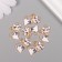 Decor for creativity metal, enamel "White Cat with a heart" 2x1.3 cm