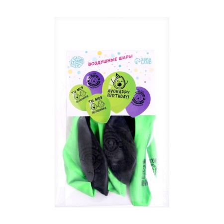 Latex ball 12 "AVO", 5 pcs-1