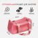 Sports bag on lightning, adjustable belt, pink color