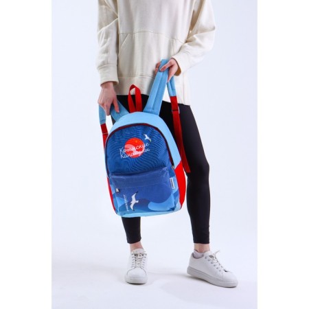 Crimea backpack Putin Team, 29 x 13 x 44 cm, lightning departure, n/pocket, blue-8