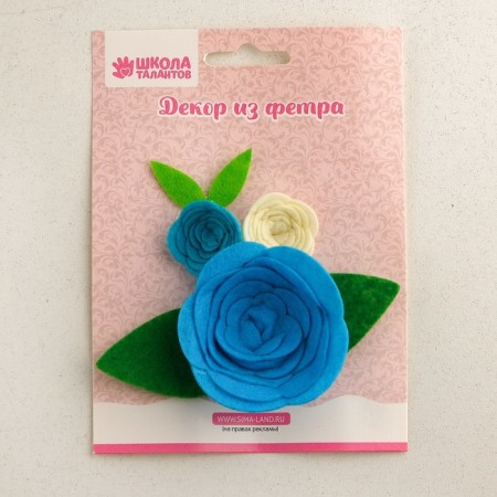 Decor from felt "Flowers No. 1"