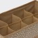Organizer for storing linen of the Dolyan "Points", 8 cells, 28 × 14 × 10 cm, beige color