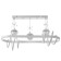 Lamp with PDU "Fiora" LED 120W 3000-6000k white 62x33x15-115 cm