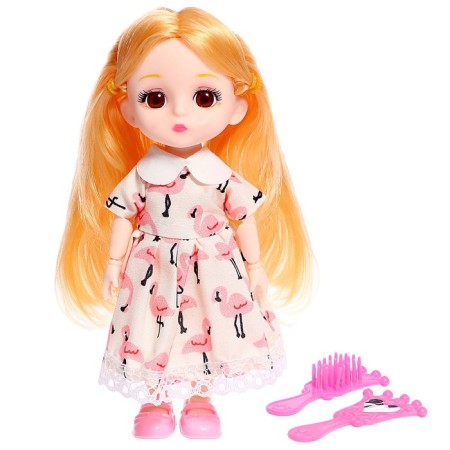 Fashionable hinge doll "Ball" in a dress, with accessories, Mix color-9