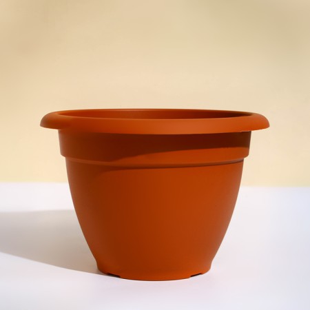 Flower pot, d = 30 cm, 7.5 l, plastic, brown