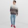 New Year. Knitted jumper KAFTAN Scandinavia size 52, gray
