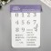 Plastic stencil "Eternal calendar", height digits 3 cm, 22x31 cm