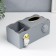 Stand+napkin holder Polystone "Cosmonaut" gray 9.5x12x24 cm