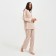 Female pajamas (shirt and trousers) KAFTAN "Triangles" Milk color, size 44-46