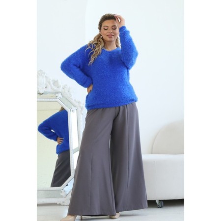 Female jumper, size 52, blue color-6