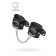 Handcuffs Pecado BDSM, from thick leather with eyelets, genuine leather, black
