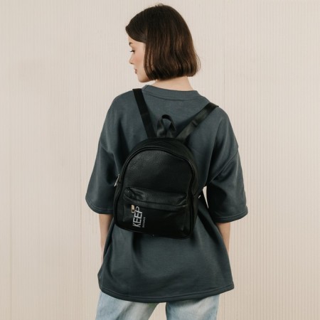 School backpack of artificial leather with Keep Distance 27x23x10 cm pocket-8