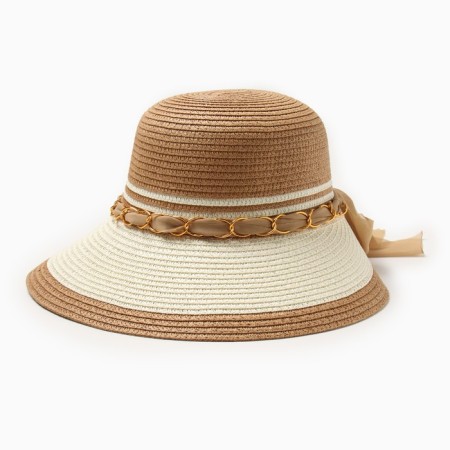 Women's hat Minaku, central nation. In brown/milk, river 58
