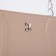 Women's bag El Masta with a zipper, external pocket, long belt, beige color