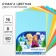 Tinted color, A4, 16 sheets, 8 colors, non -stated, bilateral, in a bag, 80 g/m², cold heart