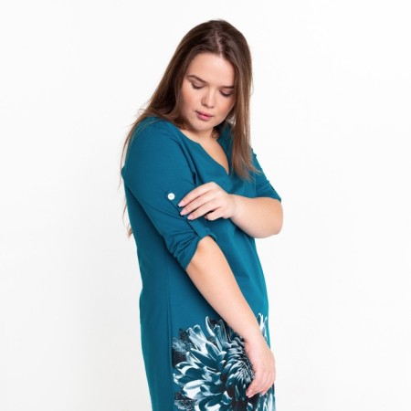 Women's dress, blue color, size 56-3