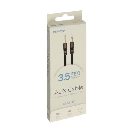 EXPLOYD EX-K-474 jack 3.5 (m)-jack 3.5 (m), for micro and headphones, 1 m, black-5