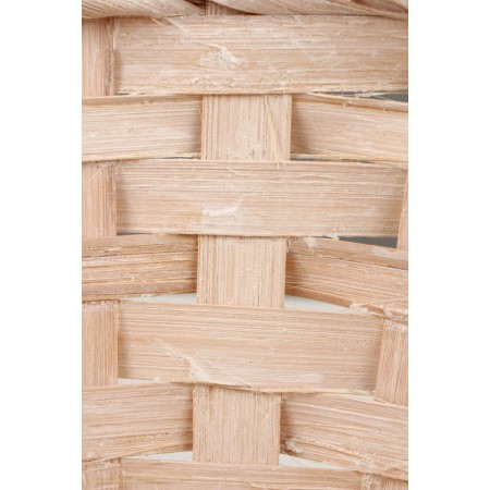 A set of wicker baskets, D16xH10/32cm, D18XH10/34cm, D21XH10/36cm, 3pcs, Bamboo, White-9