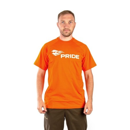 Pride Logo T-shirt, cotton, orange, rr XL