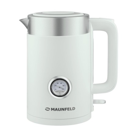 Teapot Maunfeld MFK-631BL, metal, 1.7 l, 2200 watts, white