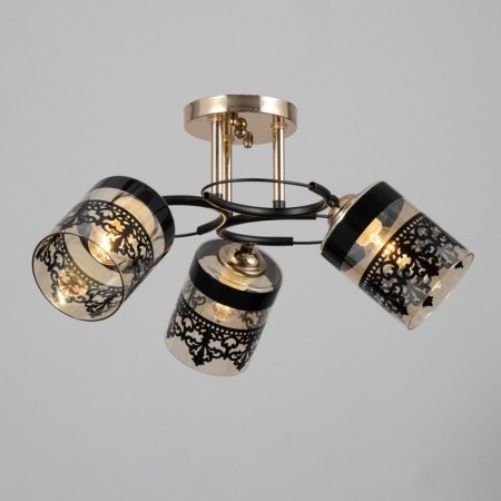 Rhine chandelier 3he27 40w Black 58x58x27 cm Bayerlux-1