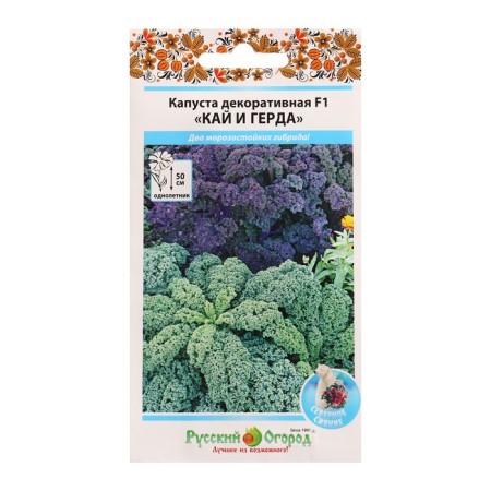 Seeds of flowers decorative cabbage "Kai and Gerda" F1, mixture, 60 pcs