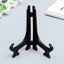 Plastic plastic stand is black 17.5x11.5 cm for plates d = 18-20 cm