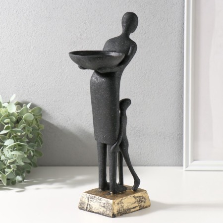 Polystone Summary "Maternity" Black 15x11x34.5 cm-3
