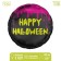 Foil ball 18 "Happy Halloween" circle, with a substrate