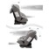 AMAROBABY BRILLANT, ISOFIX fastening, class D, group 0+/1/2/3 (0-36 kg), gray gray