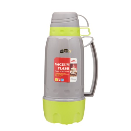 Thermos 1.8 l, with a glass flask, retains heat 12 hours, green