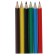 Pencils 6 colors mini calligrata "machine"