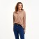 Women's longliva Minaku: Basic Line Beige Color, Rr. 46