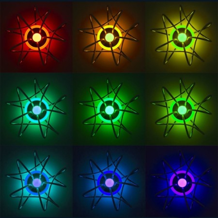Ceiling CITILUX CULCH "JMINI SMART" CL229A151E 50x50x23 cm, 5x19W, LED, Gray color.-21