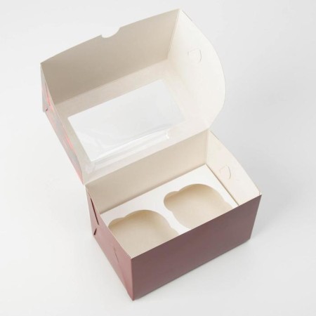 Box for cupcakes "Wonderful New Year!" 10 x 16 x 10cm, New Year-3