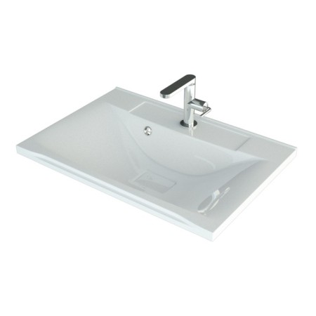 Snow -out sink Uperwood Elen, 70 cm, with a decorative lid, white