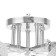 Ceiling chandelier "Amis" E27 5x40W chrome 52x52x22cm