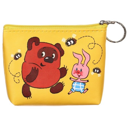 Purse-dryer, leatherette on lightning, 11.5 x 2.5 x 8 cm, Winnie-Pooh-1