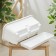 Balcony box with a pallet, 40 cm, marble color