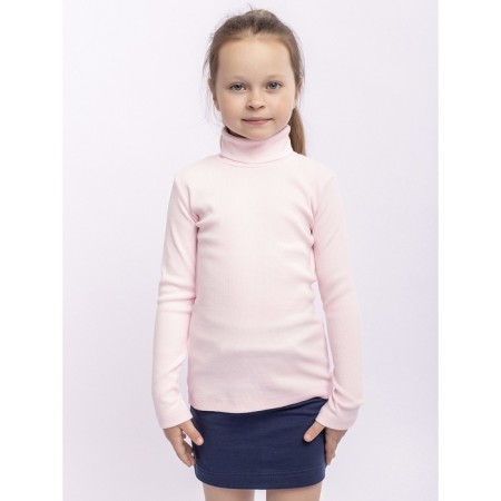 Turtleneck for girls, height 146 cm, pink color-1