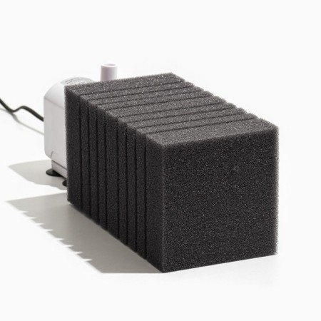 Rectangular sponge for the turbo filter No. 14, 11 x 11 x 20 cm, gray-4